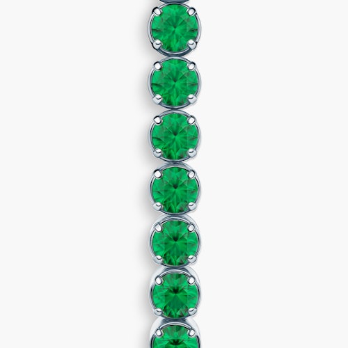 Bransoletka tenisowa SAVICKI 2,2mm: białe złoto 585, cyrkonie